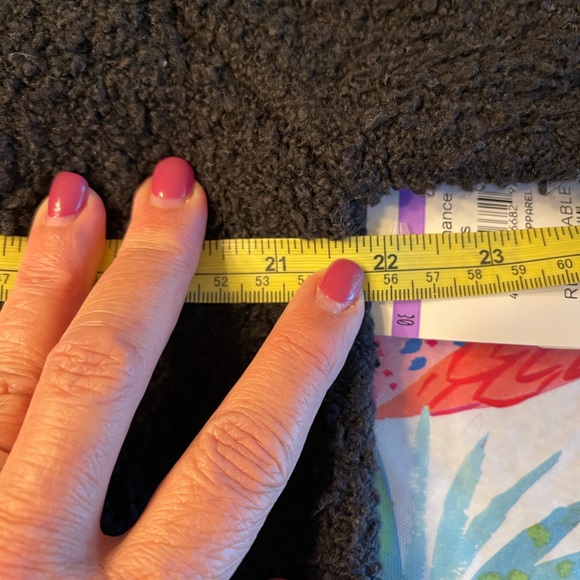 ADRIANNA PAPELL Nubby Sweater V-Neck Step Hem Black Medium - Picture 3 of 8